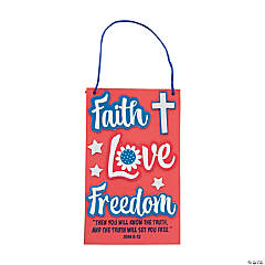 Faith Love Freedom Sign Craft Kit