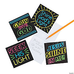 Faith Sayings Neon Notepads