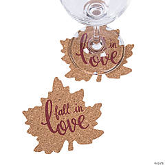 Fall Wedding Leaf Cork Coasters - 24 Pc.