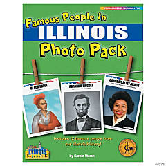 Famous People from My State's History Photo Pack - Illinois - 12 Pc.