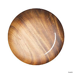 Faux Acacia Wood Paper Charger Placemats - 24 Pc.
