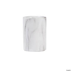 Faux Marble Pillar Candle Holders - 3 Pc.