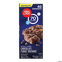 Fiber One 70 Calorie Chocolate Fudge Brownies, 40 Count