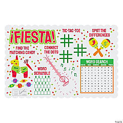 Fiesta Activity Placemats - 12 Pc.
