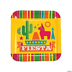Fiesta Party Paper Dinner Plates