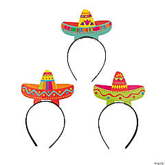 Fiesta Sombrero Head Boppers - 12 Pc.