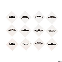Fingerstache Tattoo Assortment