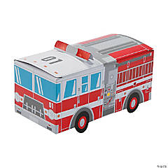 Fire Truck Favor Boxes - 12 Pc.