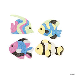 Fish Sand Art Magnet Craft Kit - Makes 12