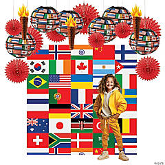 Flags of All Nations Deluxe Decorating Kit - 28 Pc.