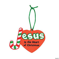 Foam Jesus is the Heart of Christmas Ornament Craft Kit
