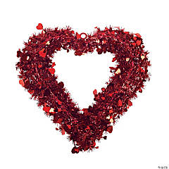 Foil Garland Heart-Shaped Wreath