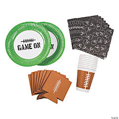 Football Tailgate Party Tableware Kit for 8 Guests