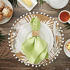 6pcs Green Napkins, Wedding Napkins Bulk, Decorative Elegant