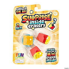 Fun Foods Surprise Inside Erasers