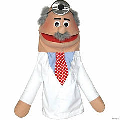 Get Ready 433H doctor puppet- male- Hispanic- 18 inch