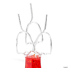 Ghost BPA-Free Plastic Silly Straws - 12 Pc.