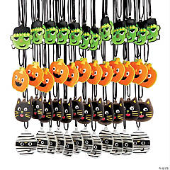 Ghoul Gang Light-Up Necklaces - 48 Pc.