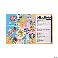 Giant Bible Map Sticker Scenes - 12 Pc.