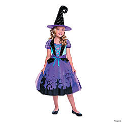 Girl's Cauldron Cutie Witch Costume - Medium