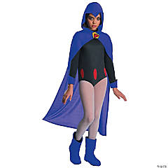 Girl's Deluxe Teen Titans Go Raven Costume - Large