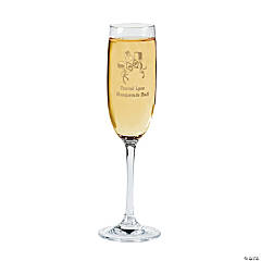 Glass Personalized Masquerade Champagne Flute