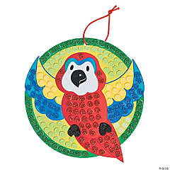 Glitter Mosaic Tropical Parrot Craft Kit- Makes 12