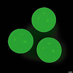 Glow-in-the-Dark Bouncy Balls - 12 Pc.