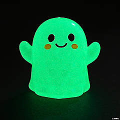 Glow-in-the-Dark Ghost Gel Bead Squeeze Toys - 12 Pc.