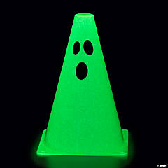 Glow-in-the-Dark Ghost Traffic Cones - 12 Pc.