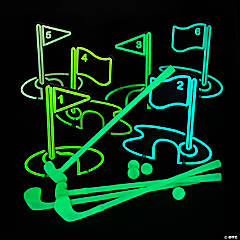 Glow-in-the-Dark Mini Golf Course Game for 4