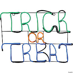 Glowing Neon LED Trick or Treat Sign