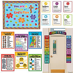 God & His Word Classroom Decorating Kit - 68 Pc.