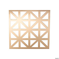 Gold Laser-Cut Square Charger Placemats - 24 Pc.