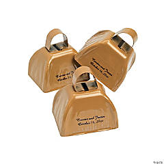 Gold Personalized Cowbells
