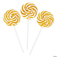Gold Swirl Lollipops - 24 Pc.