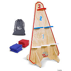 Gosports top shelf toss vertical cornhole game - bean bag toss with a twist - includes tote bag
