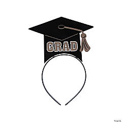 Graduation Hat Headbands - 12 Pc.