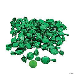 Green Foil-Wrapped Hard Candy
