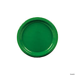 Green Paper Dessert Plates - 24 Ct.