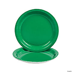 Green Paper Dinner Plates