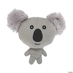 Grey Stuffed Round Koalas - 12 Pc.