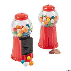 Gumball Machine Toy Banks with Gum