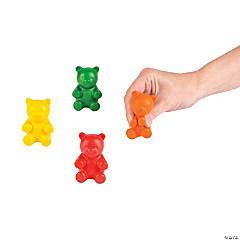 Gummy Teddy Bear Stress Toys - 12 Pc.