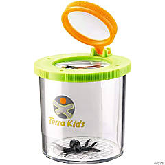 HABA Terra Kids Beaker Magnifier Clear Bug Catcher with two Magnifying Glasses for Children's Nature Exploration