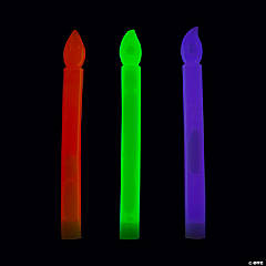 Halloween Candle Glow Sticks - 12 Pc.