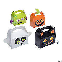 Halloween Character Favor Boxes - 12 Pc.