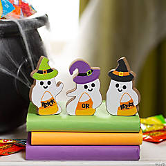 Halloween Ghost Trick-or-Treat Tabletop Decorations - 3 Pc.