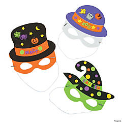 Halloween Hat & Mask Craft Kit - Makes 12