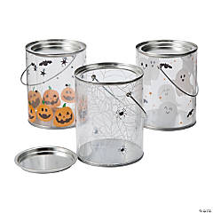 Halloween Paint Bucket Favor Containers - 6 Pc.